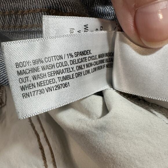 Universal Thread Jeans Women's 8 Highest Rise Straight Leg Denim Button Fly - Picture 5 of 11